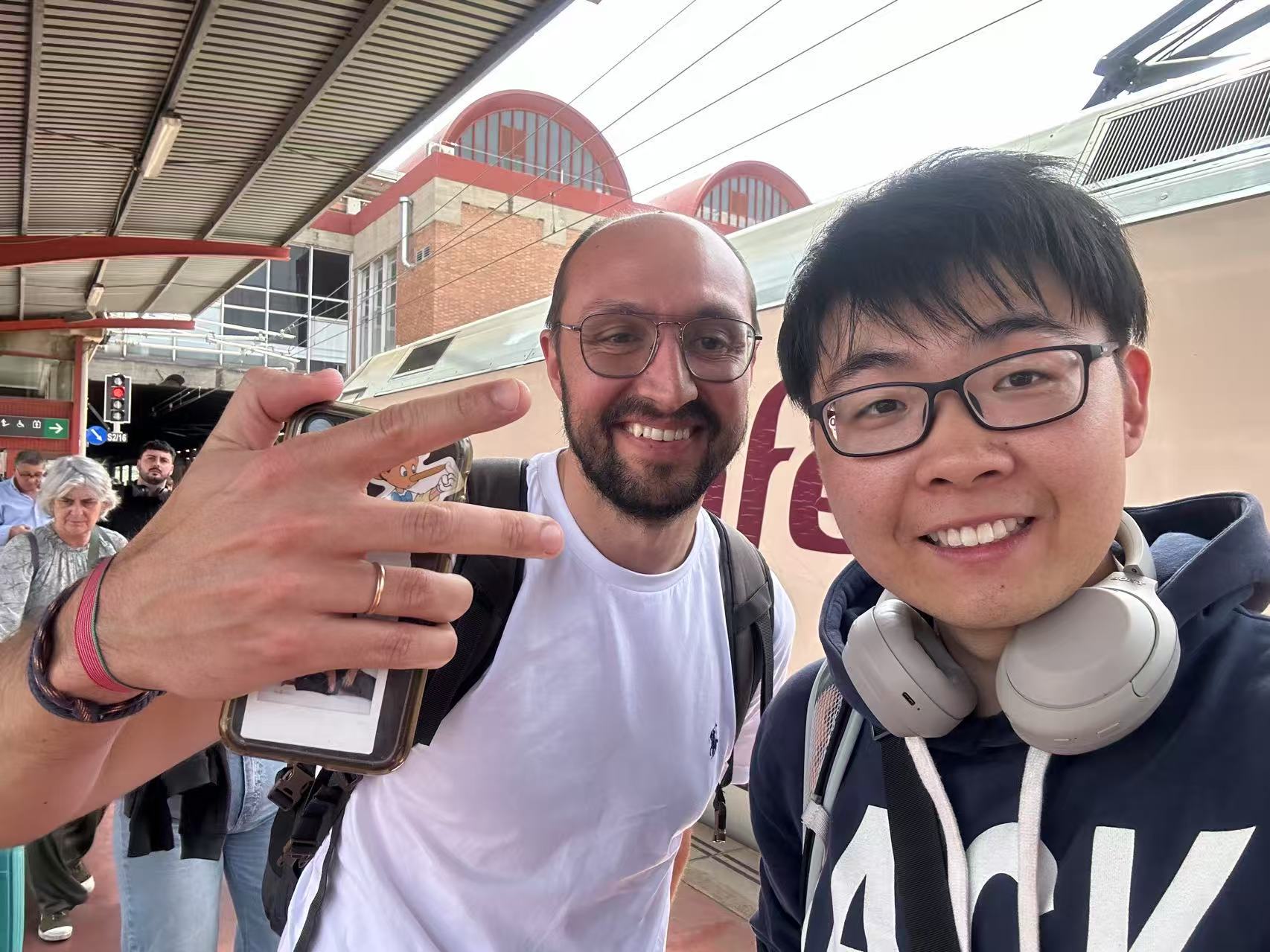 The first people I met in Chamartin Station